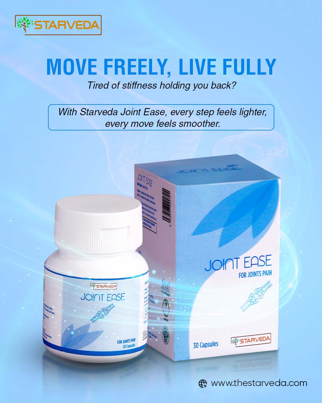 Joint Ease Capsules – Ayurvedic Proprietary Medicine for Joint Health & Mobility
