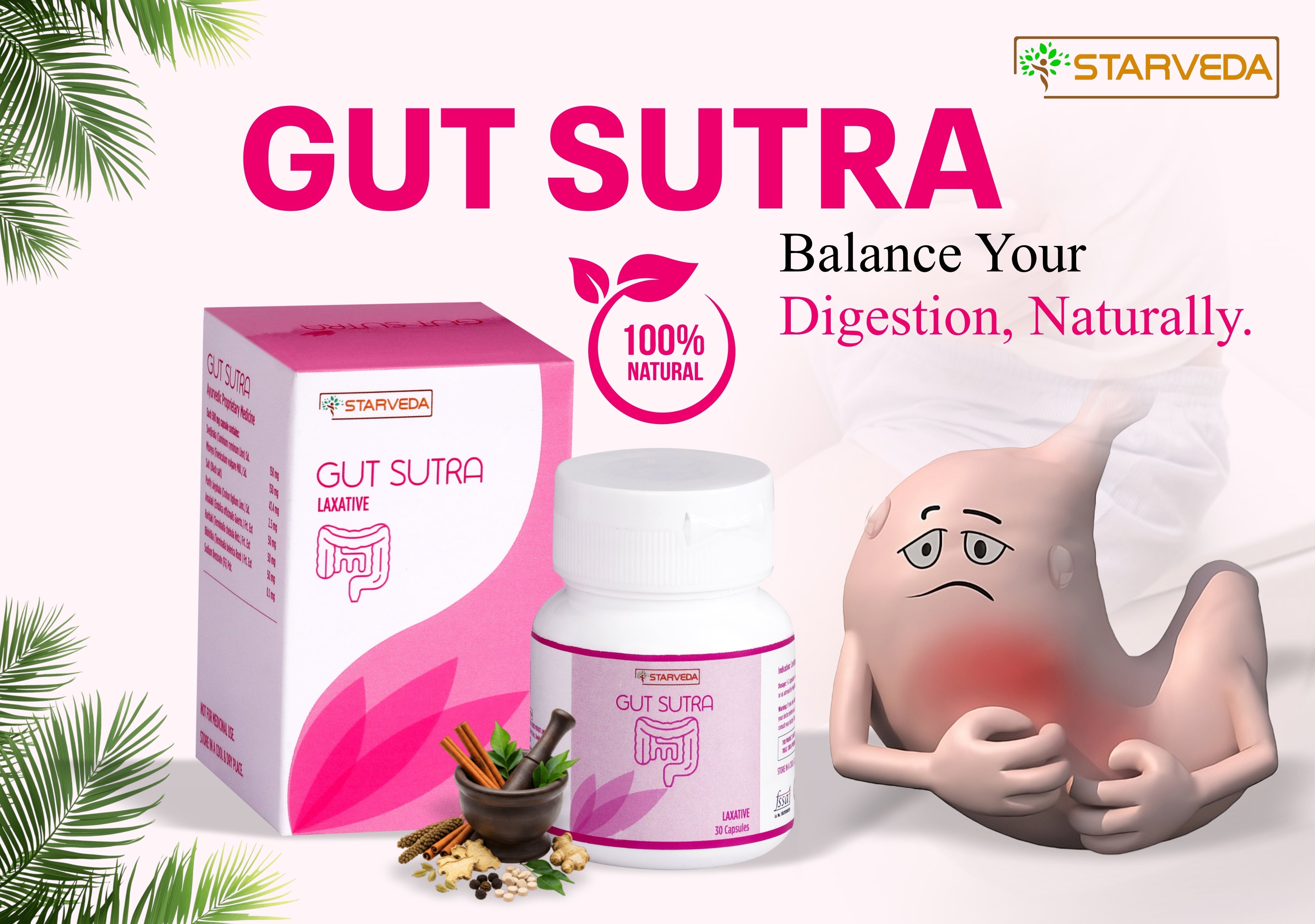 Gut Sutra Capsules – Ayurvedic Support for Digestive Health