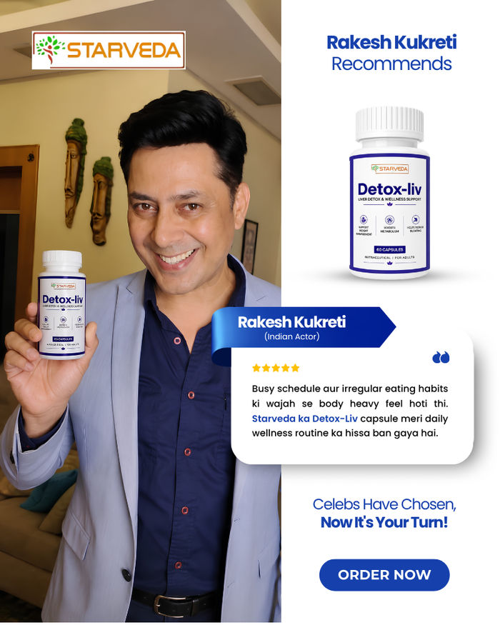 Starveda Detox Liv Capsules | Liver Detox & Health | 60 Caps