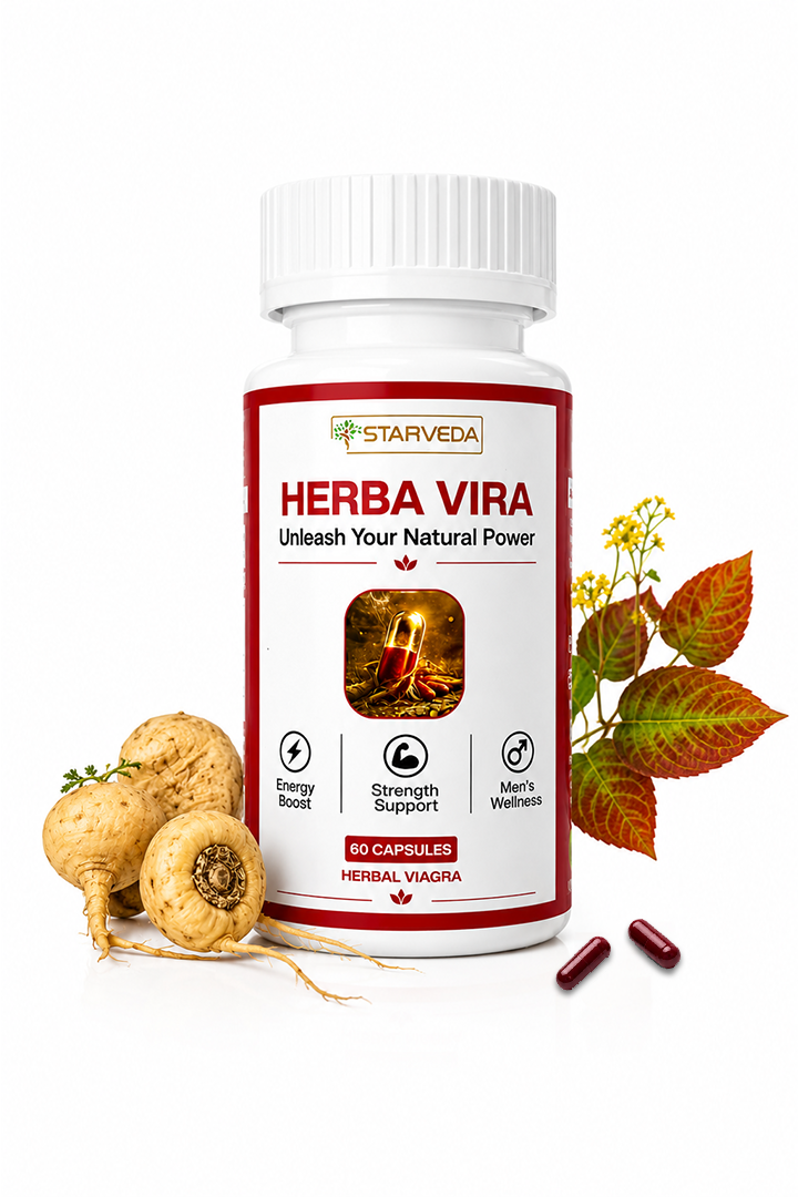 Starveda Herba Vira Capsules | Male Stamina & Energy | 60 Caps