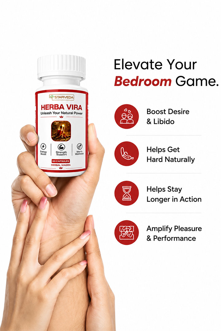 Starveda Herba Vira Capsules | Male Stamina & Energy | 60 Caps