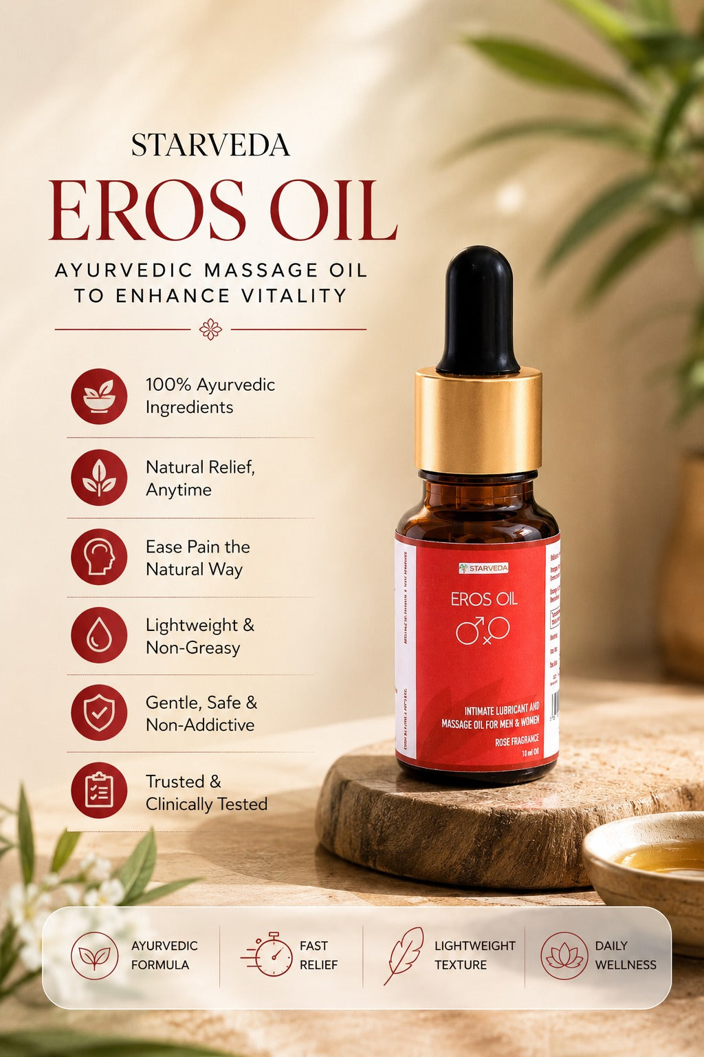 Starveda Eros Oil & Herba Vira Combo | Intimate Wellness Kit