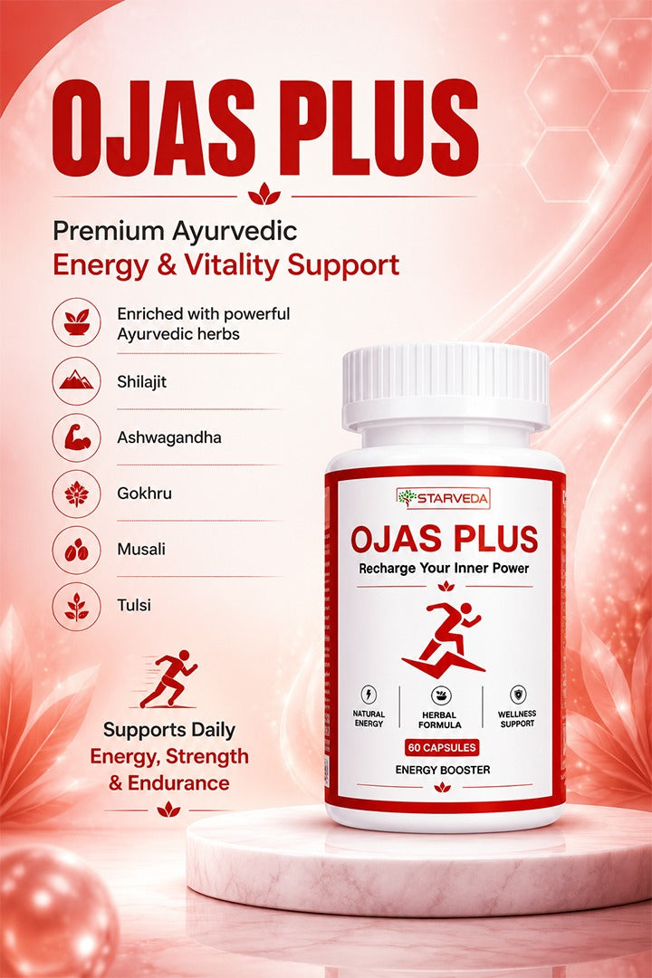 Starveda Ojas Plus Capsules | Energy & Vitality Booster | 30 Caps x2