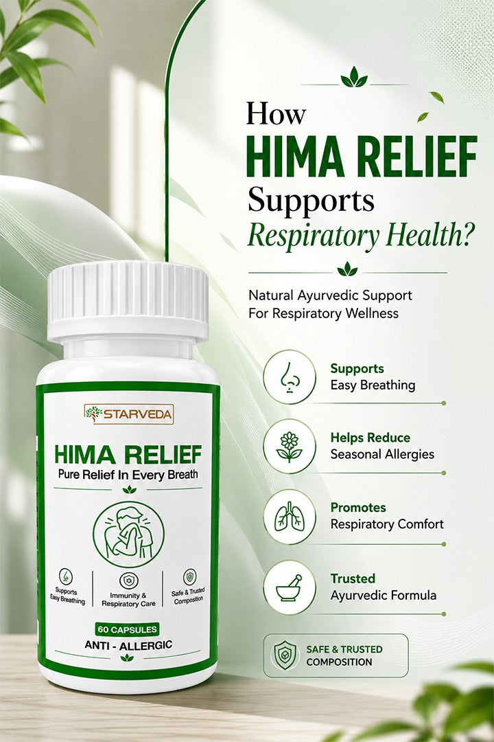Starveda Hima Relief Capsules | Piles & Fissure Relief | 60 Caps