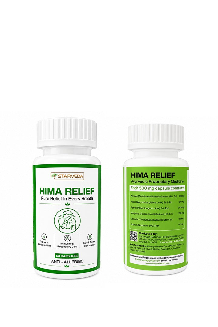 Starveda Hima Relief Capsules | Piles & Fissure Relief | 60 Caps