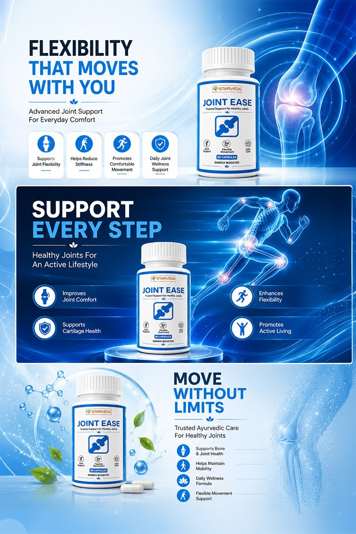 Starveda Joint Ease Capsules | Joint Pain Relief | 60 Caps