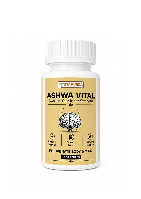Starveda Ashwagandha Capsules | Strength & Stress Relief | 30 Caps x2
