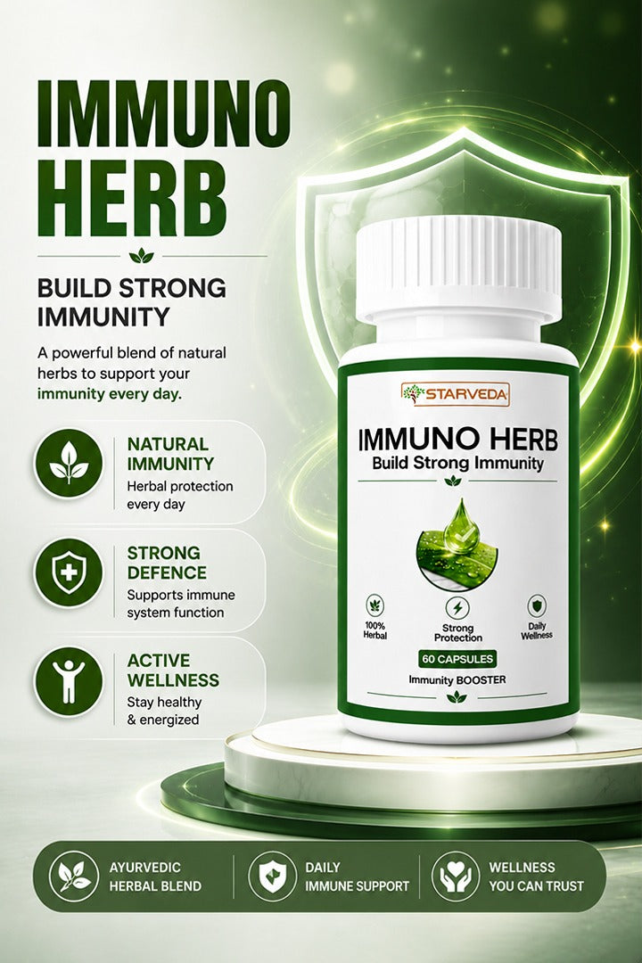 Starveda Immuno herb Capsules | strengthen the body’s immune | 60 Caps