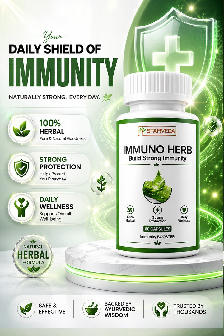 Starveda Immuno herb Capsules | strengthen the body’s immune | 30 Caps x2