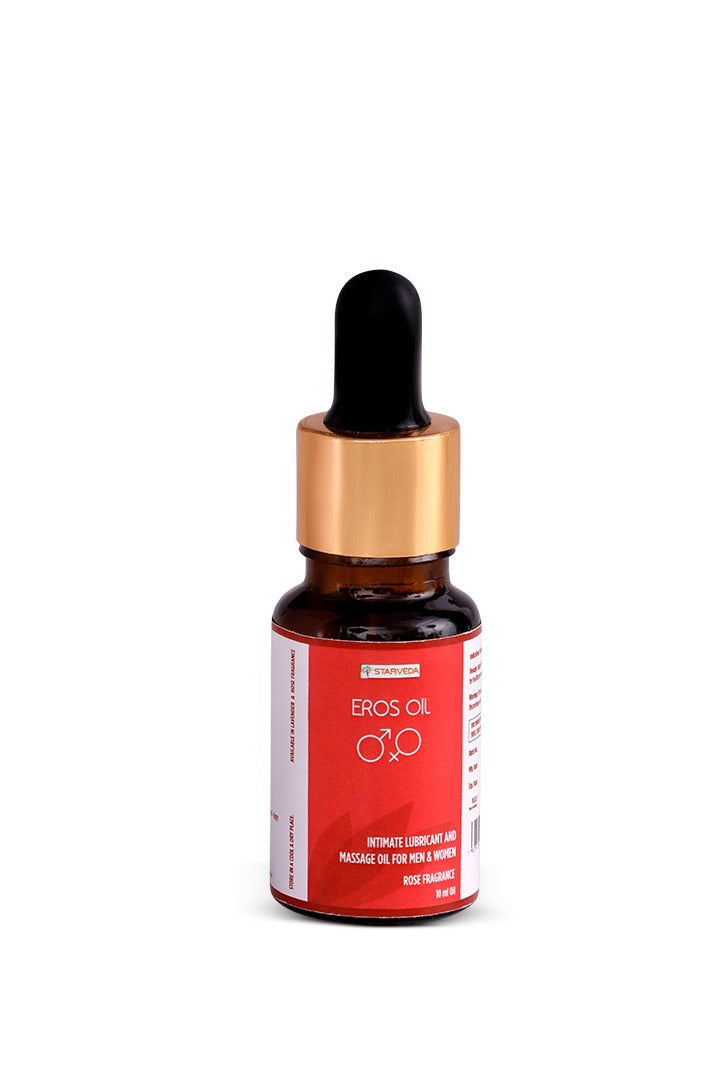 Starveda Eros Oil | Intimate Lubricant for Men & Women | 10ml x2